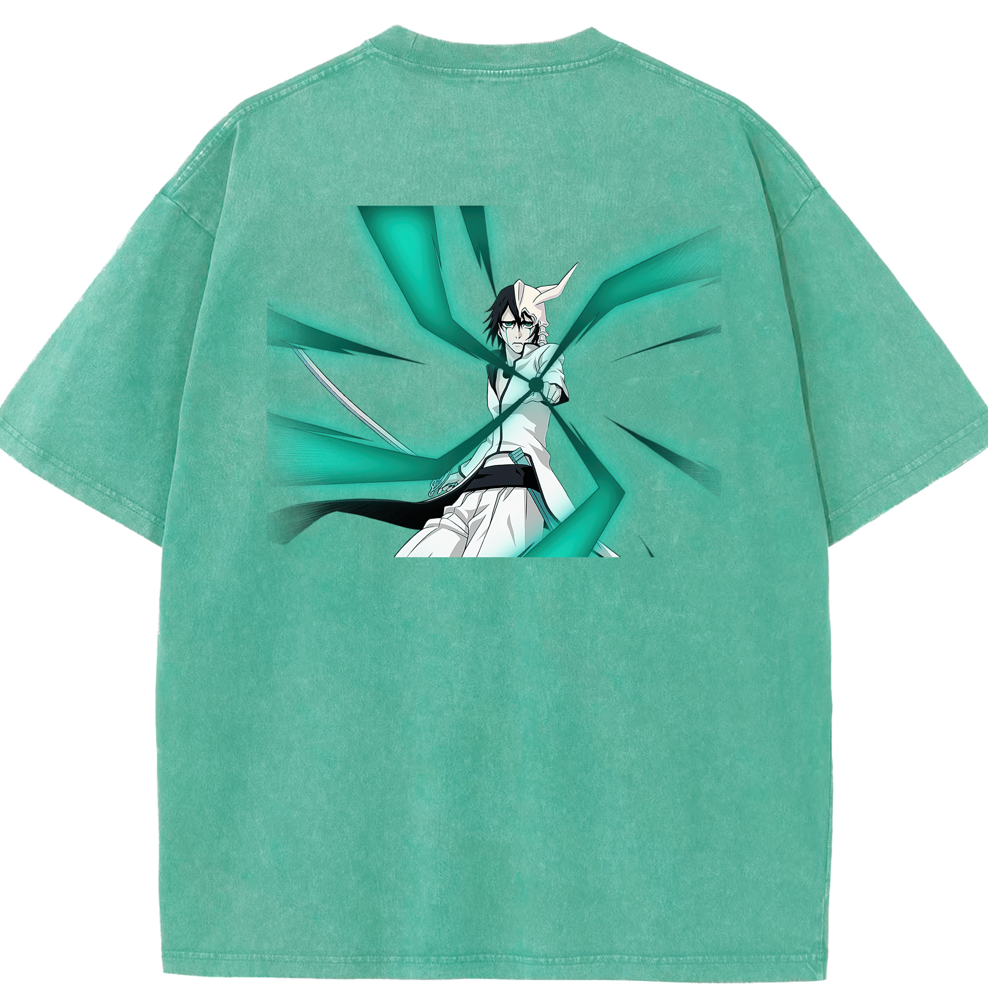 （画像用） ブリーチ ウルキオラ·シファー BLEACH Ulquiorra cifer 綿100% ヴィンテージ風 半袖Tシャツ（背面プリント）